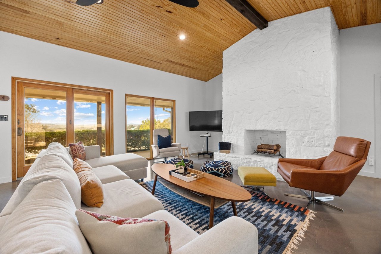 The Ultimate Hilltop Modern Ranch Escape | Upgraded Deck w/ Pool, Panoramic Views, Near Lake Travis and Golf Course