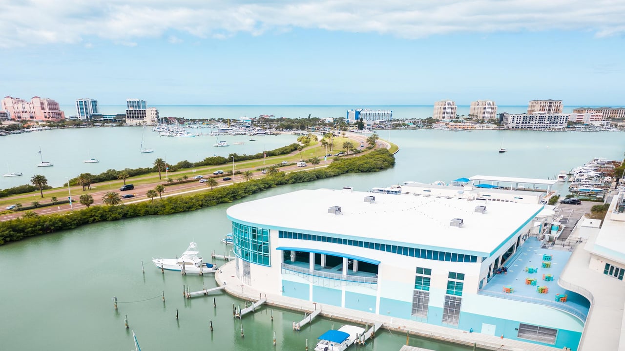 Clearwater Marine Aquarium in Clearwater, Florida, known for rescued dolphins, sea turtles, and marine conservation programs