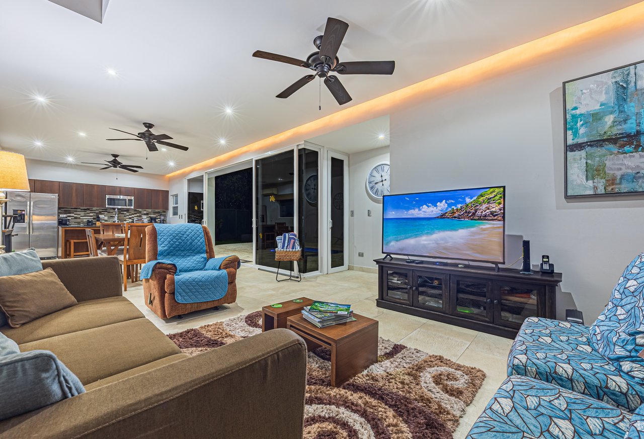 Elegant Tropical Villa Steps from Playa Hermosa – Gated Community