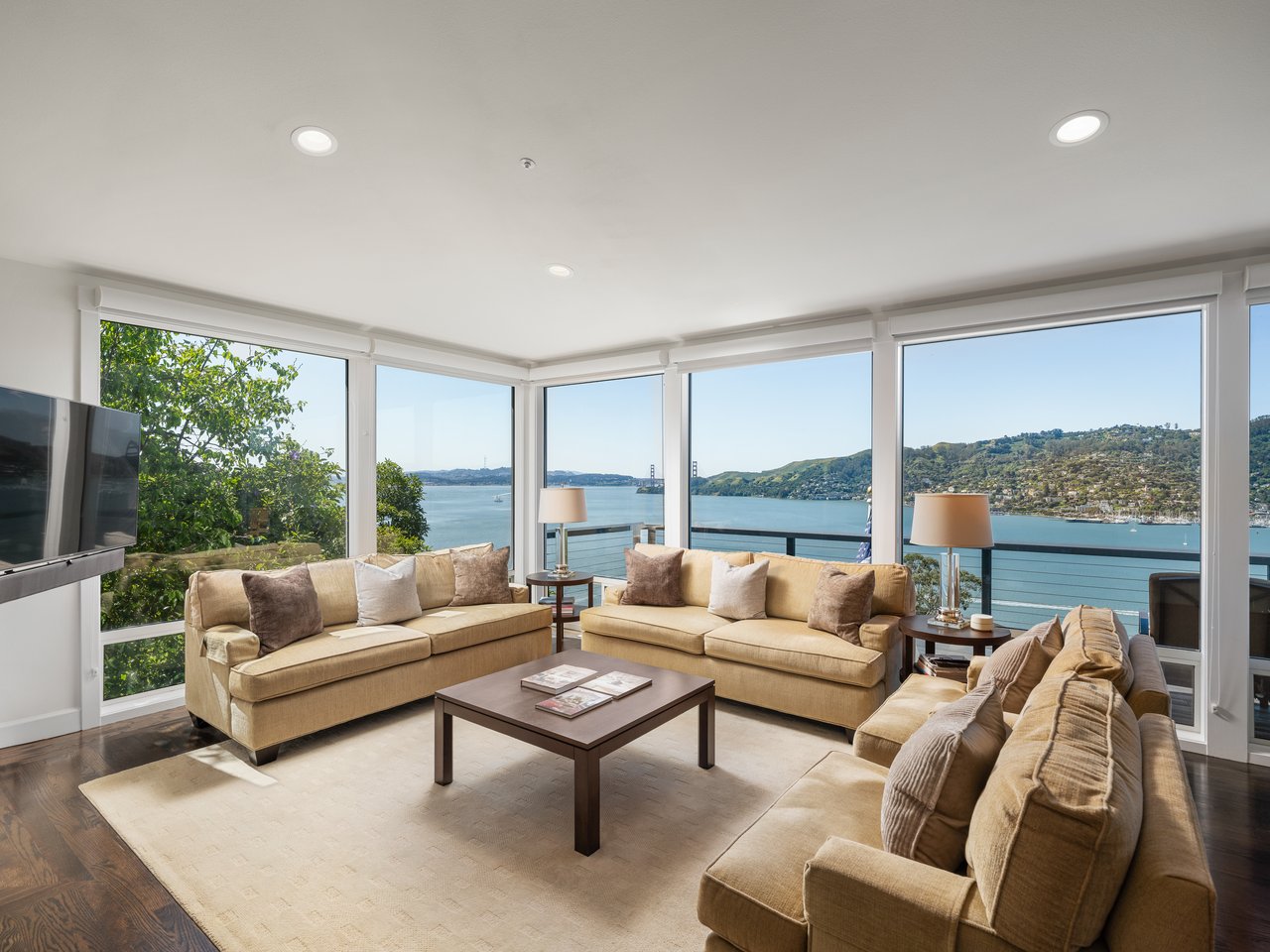 Exceptional Setting with views spanning San Francisco, the Golden Gate Bridge, Sausalito, and across the bay
