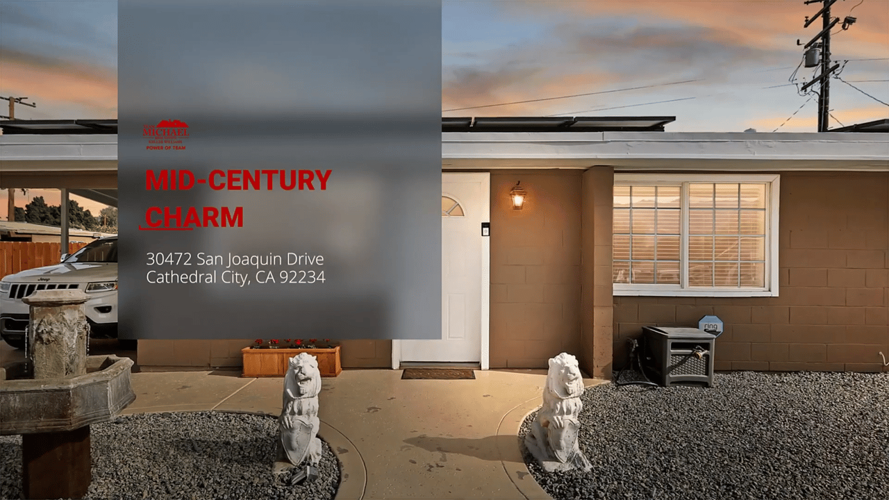 Multiple offers received over asking price! Cathedral City Mid Century Home