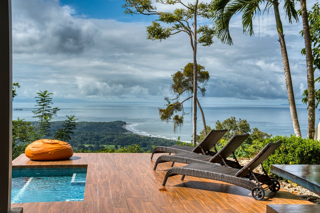 Costa Rican Villa with Whales Tail Views