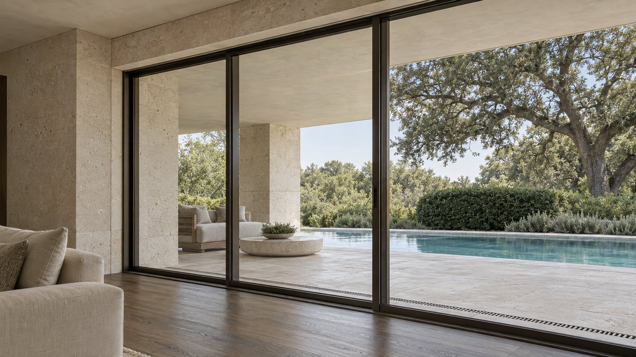 The Disappearing Wall Everyone Wants for a Dallas Great Room Isn't a Glass Decision