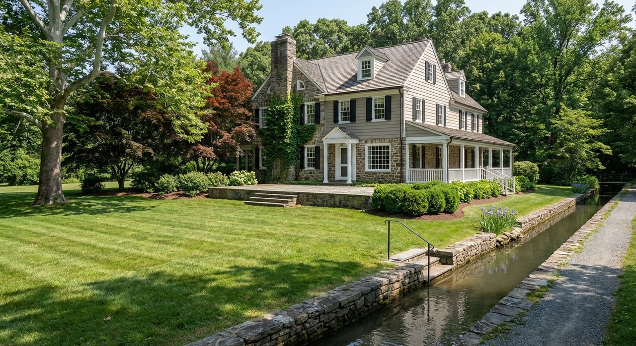 Living Along River Road In Solebury Township