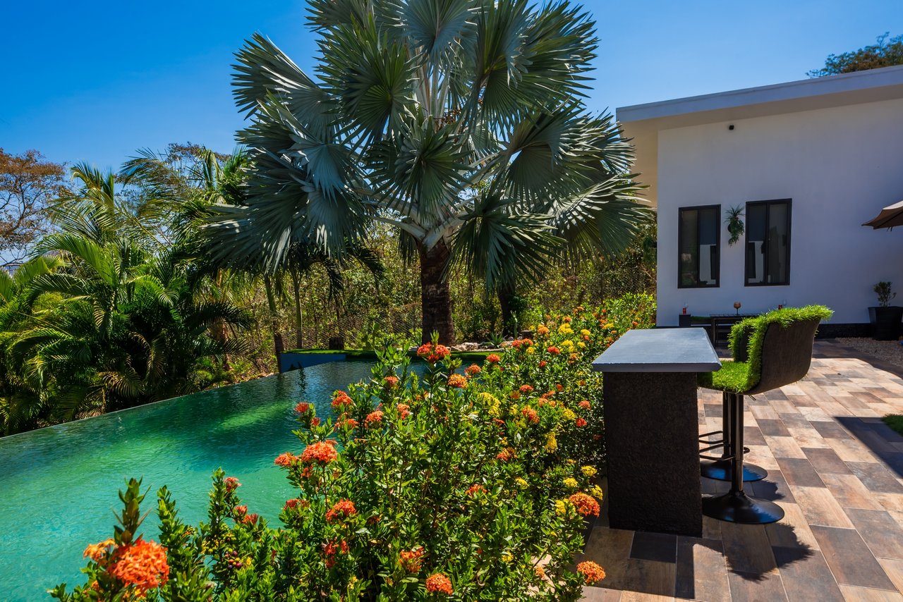 Villa Eva | Exclusive Gated Community Home with Mountain Views Near Tamarindo Beach