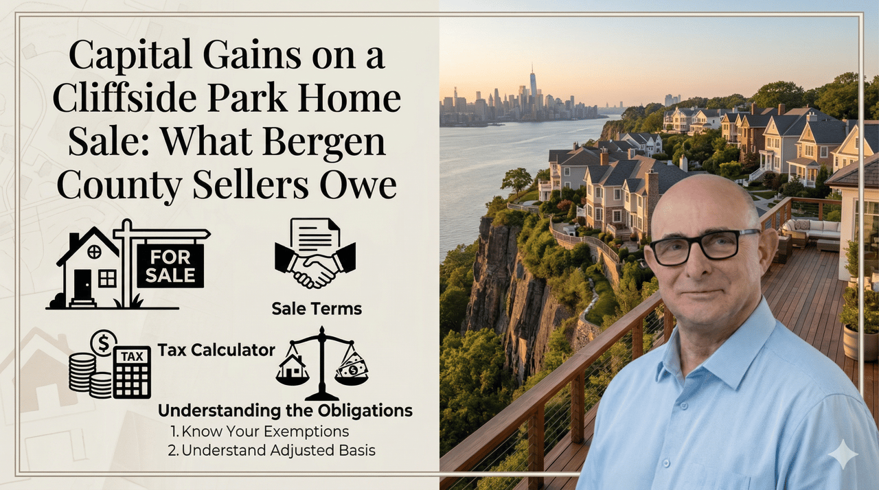 Capital Gains on a Cliffside Park Home Sale: What Bergen County Sellers Owe