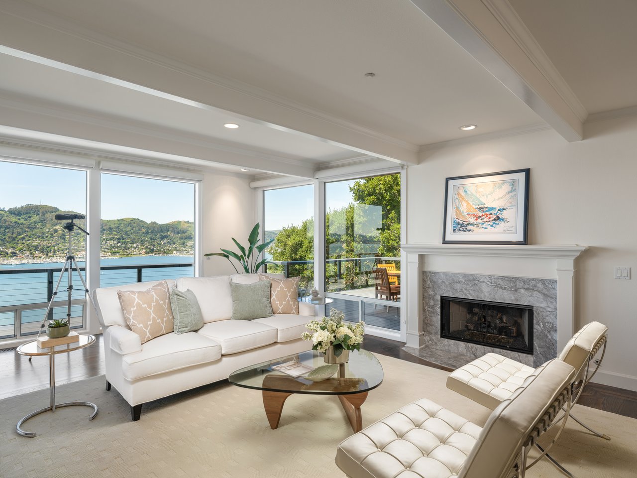 Exceptional Setting with views spanning San Francisco, the Golden Gate Bridge, Sausalito, and across the bay