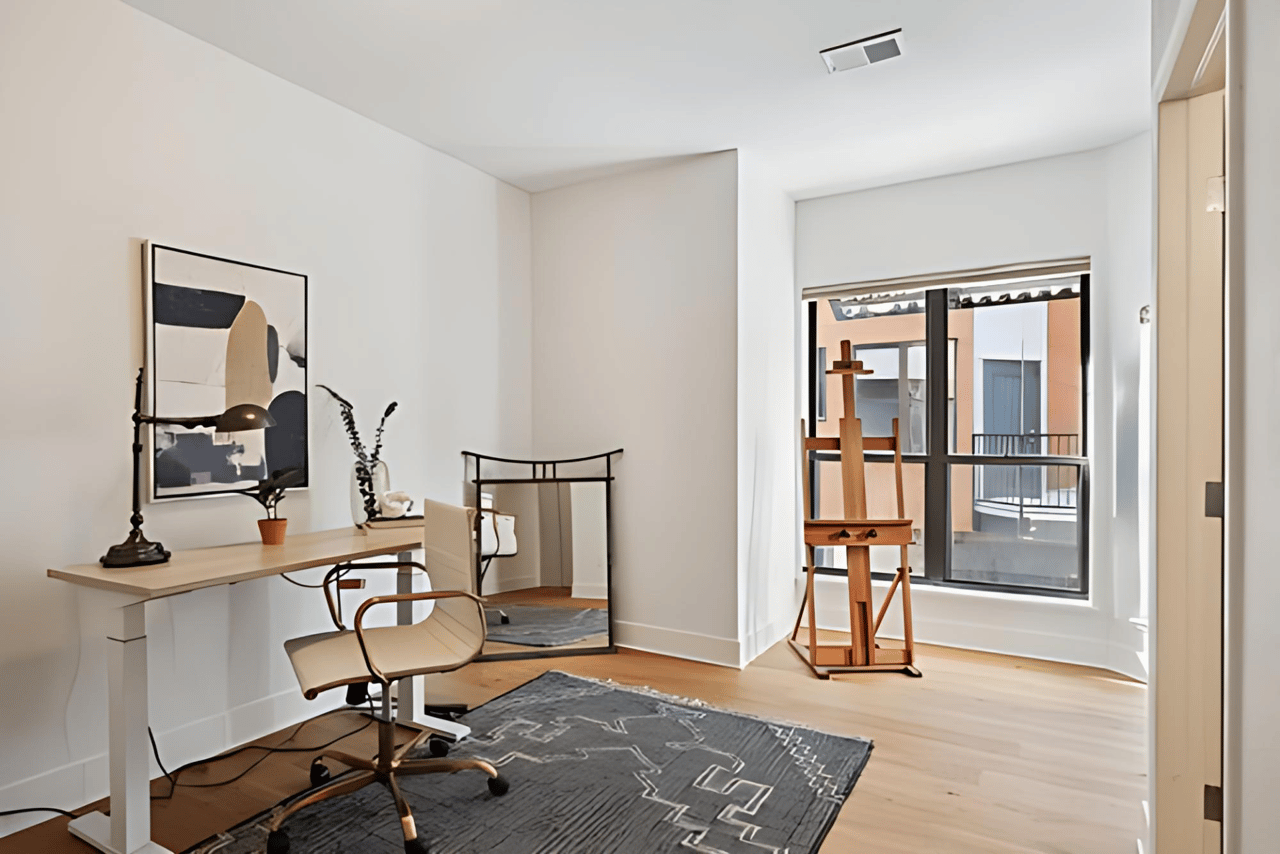 Just Listed: Soaring Vaulted Ceilings, 10’ Windows, and a Sleek Industrial Vibe Make a Striking First Impression in This Two-bedroom, Two-bathroom Fire Clay Loft!