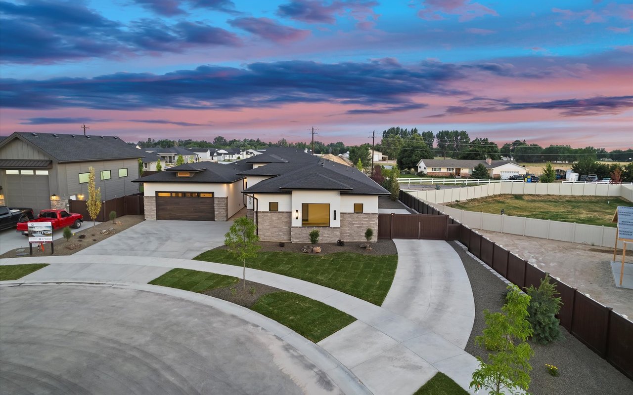 Contemporary Craftsman with Front Entry Courtyard