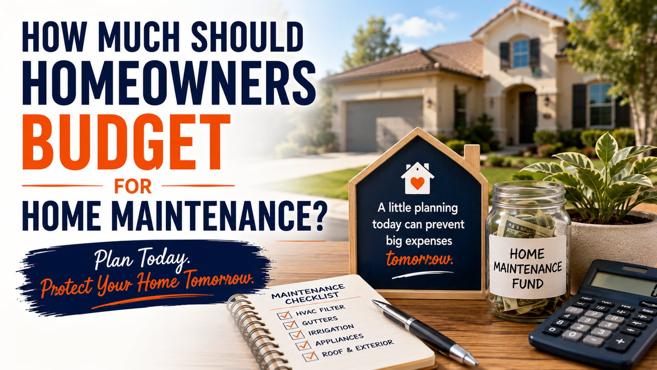How Much Should Homeowners in Paso Robles, Atascadero, and Templeton Budget for Home Maintenance?