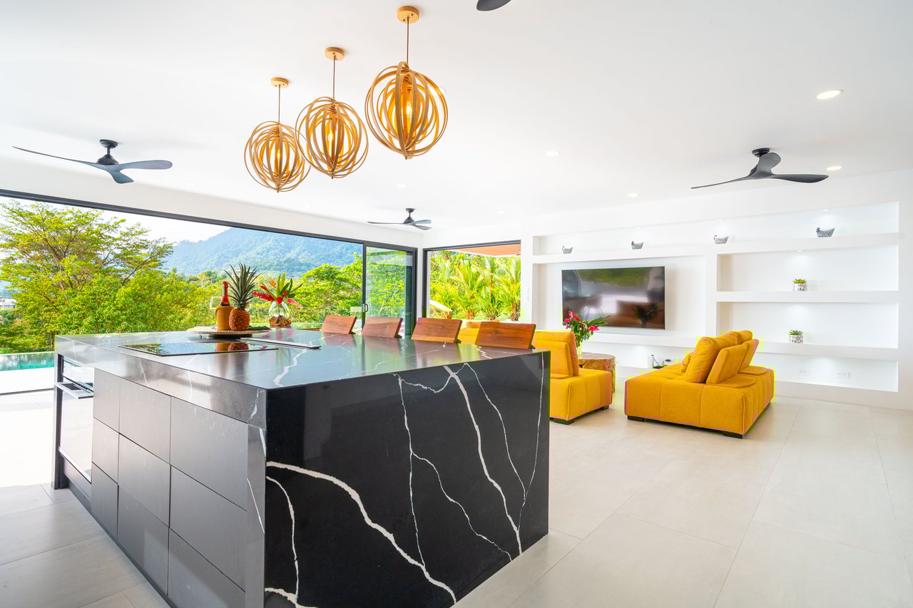 Luxury 4-Bed Home with Ocean & Jungle Views in Ojochal