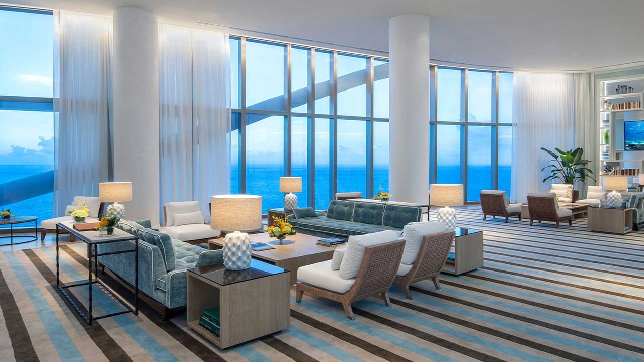 Ritz-Carlton Sunny Isles club level lounge 