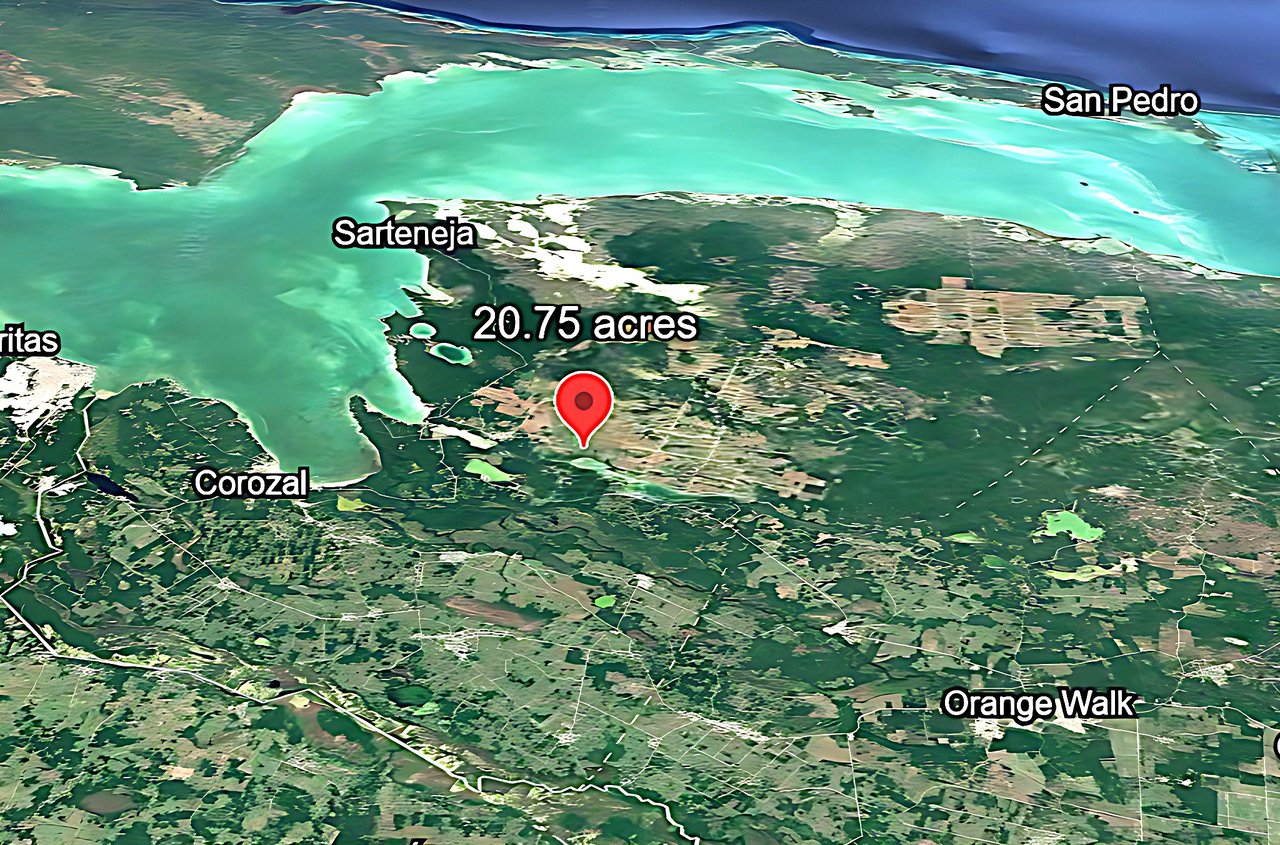 20 acres on the northeast bank of Progresso Lagoon