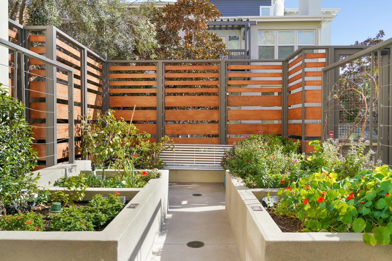 Building's community garden