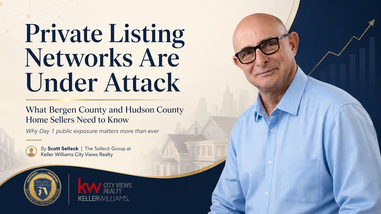 What does the national push against private listing networks mean for Bergen County home sellers?