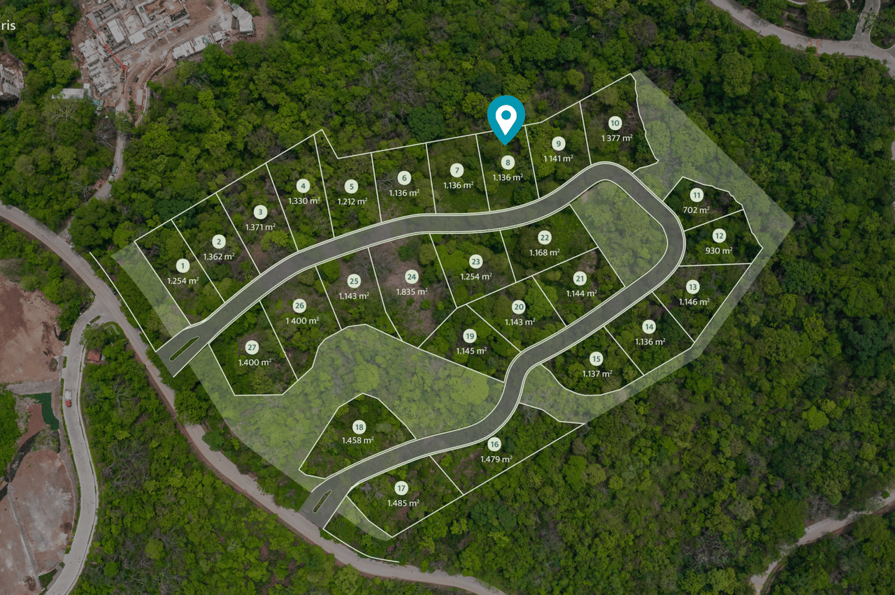 Laurel Residential (Lot 8) | Near the Coast Home Construction Site For Sale in Reserva Conchal