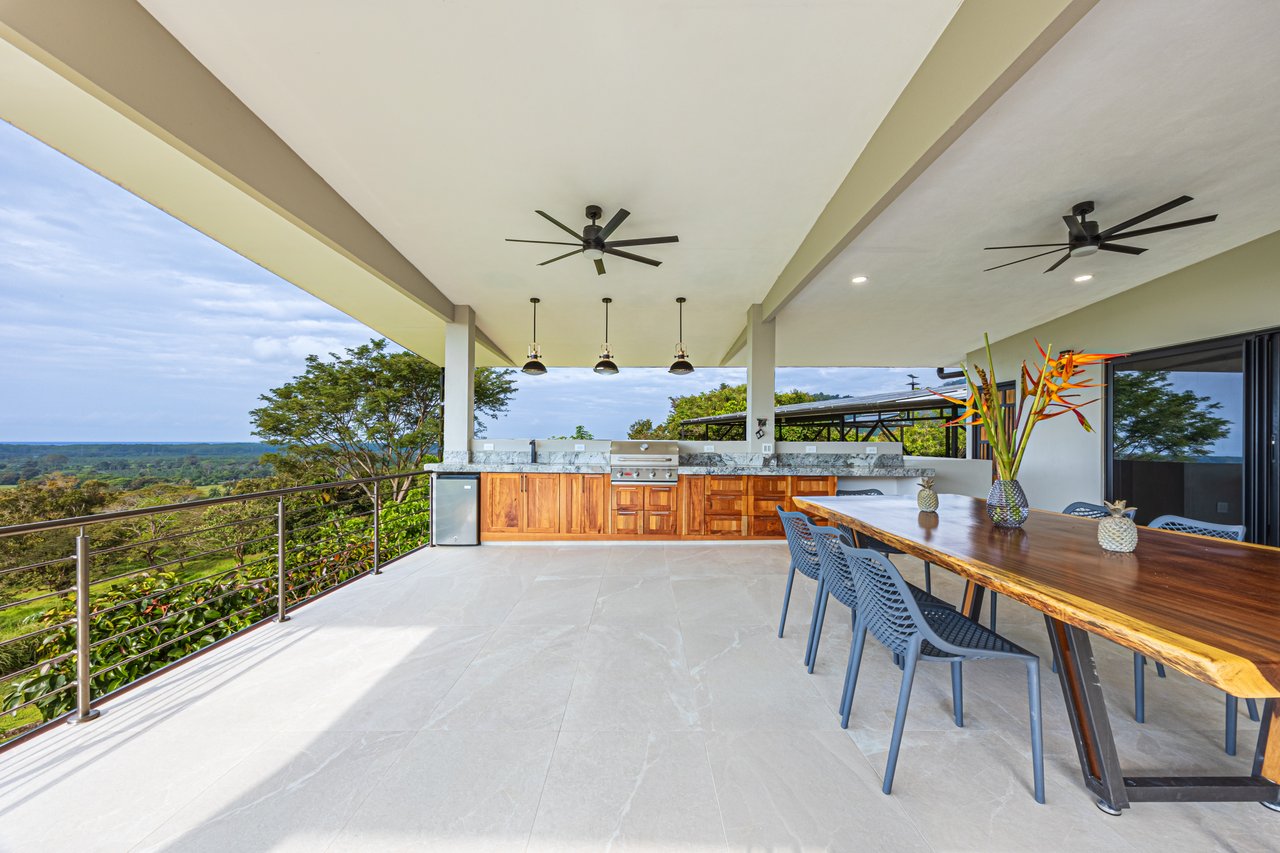 4 ACRES – 3 Bedroom Home “The Crystal Shire” With Wide Ocean View, Creek, Solar Power, Fine Craftsmanship, Self Sufficiency!!