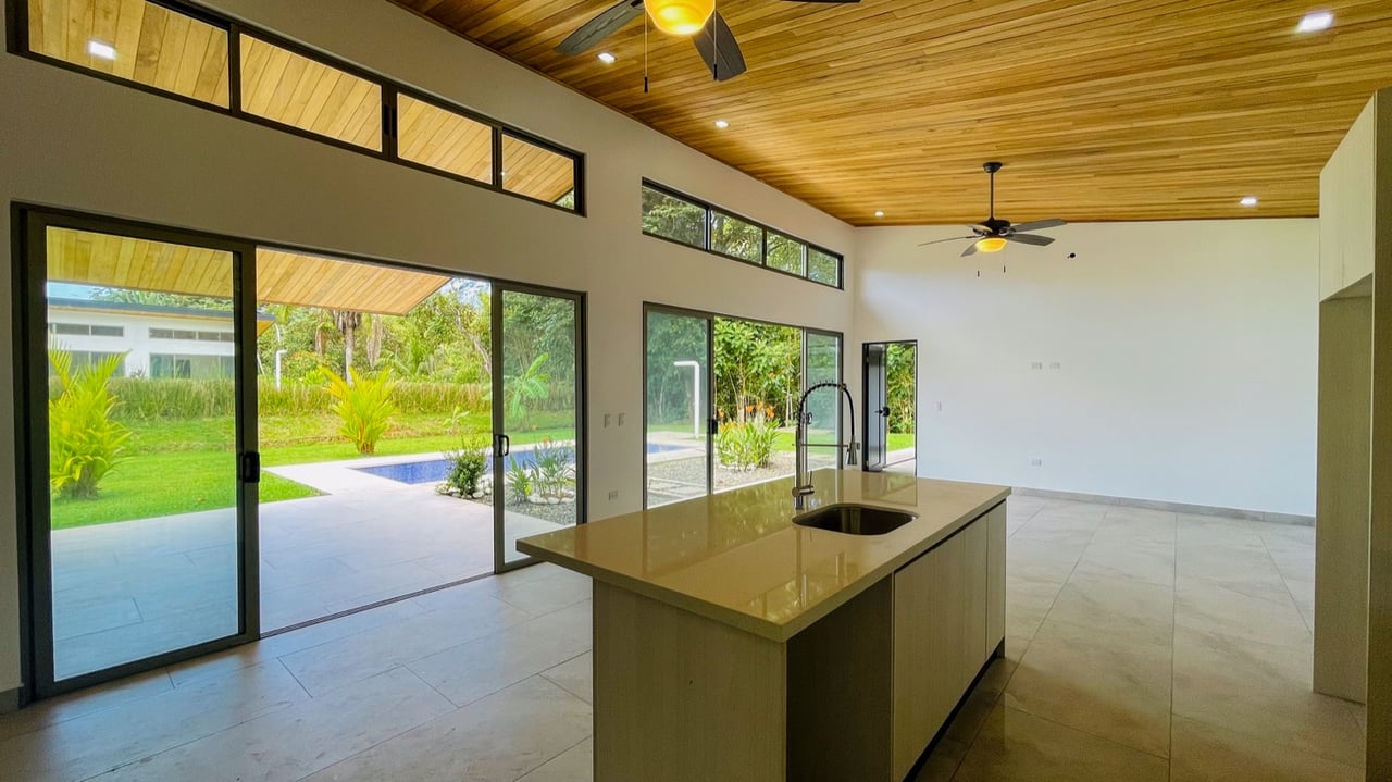Brand New Three-Bedroom Mountain View Home in Ojochal, Costa Rica