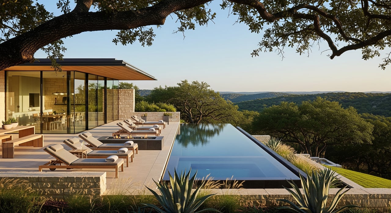 Seasonal Living With a Pool in Westlake
