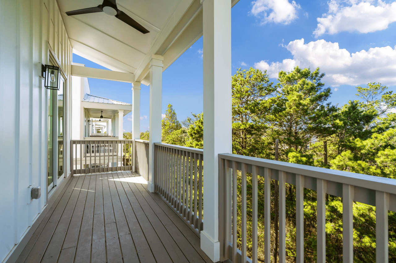 Exterior Second Floor Porch Covered