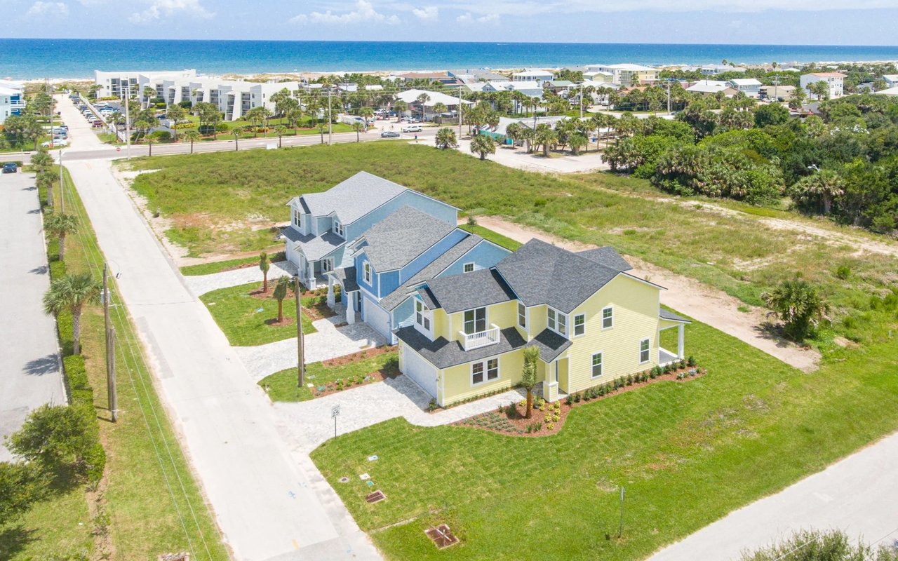 2 New Construction Homes For Sale On 5th Street In St. Augustine Beach, Florida