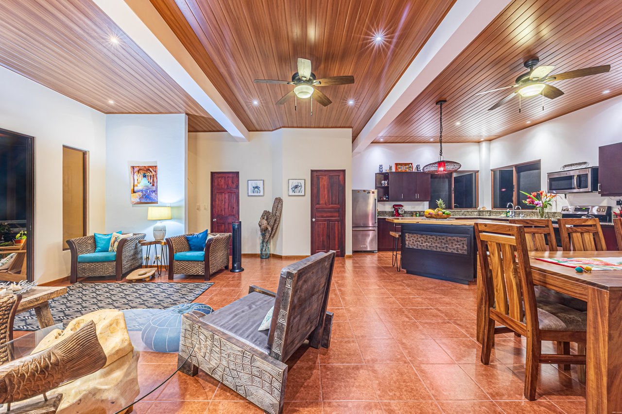 0.50 ACRES – 5 Bedroom Riverfront Modern Home, Walking Distance To Dominical!!!