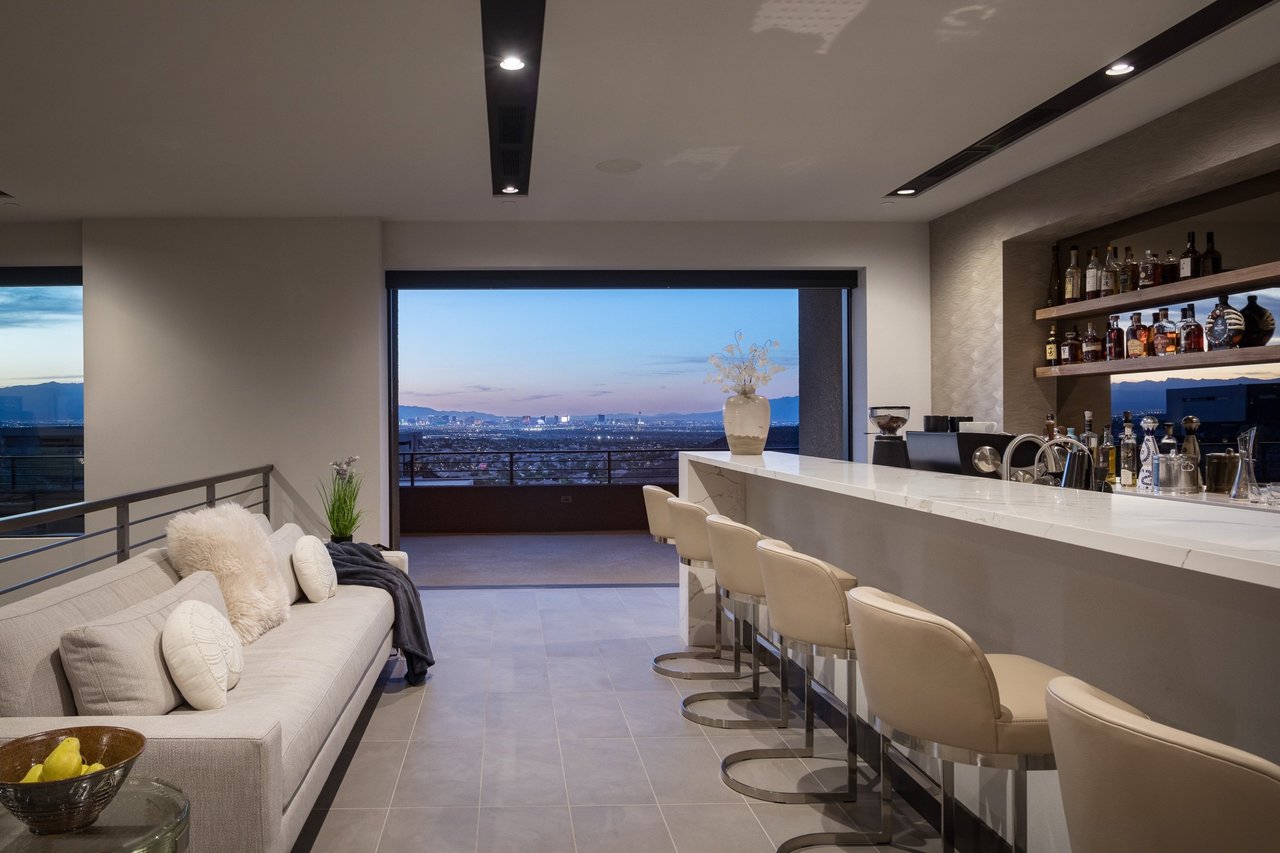 Las Vegas Strip views from a luxury home