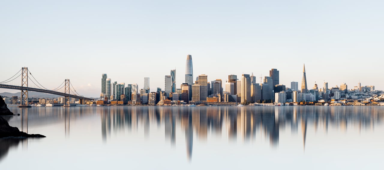 San Francisco skyline and neighborhoods illustrating current real estate market conditions.
