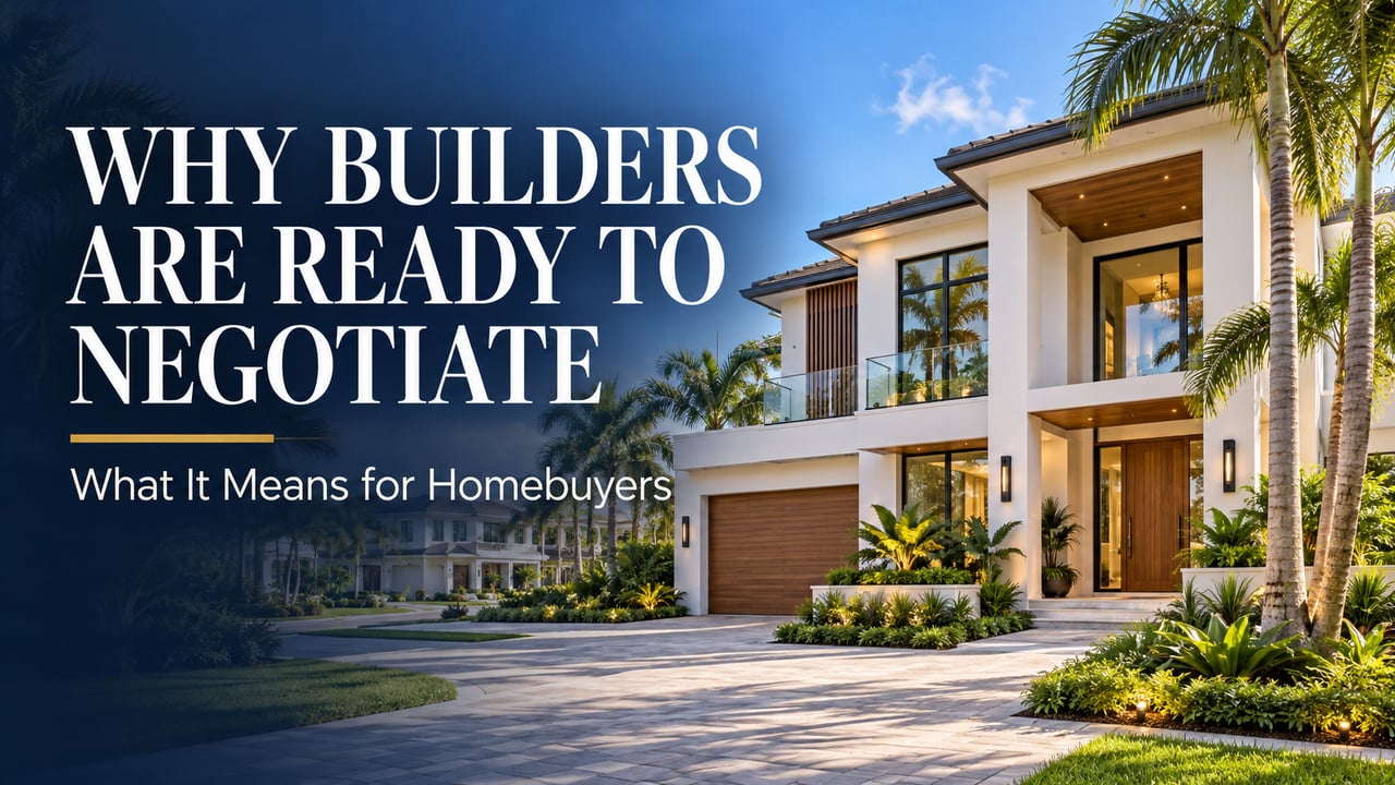 Why Homebuilders May Be More Willing to Negotiate and What It Means for Buyers
