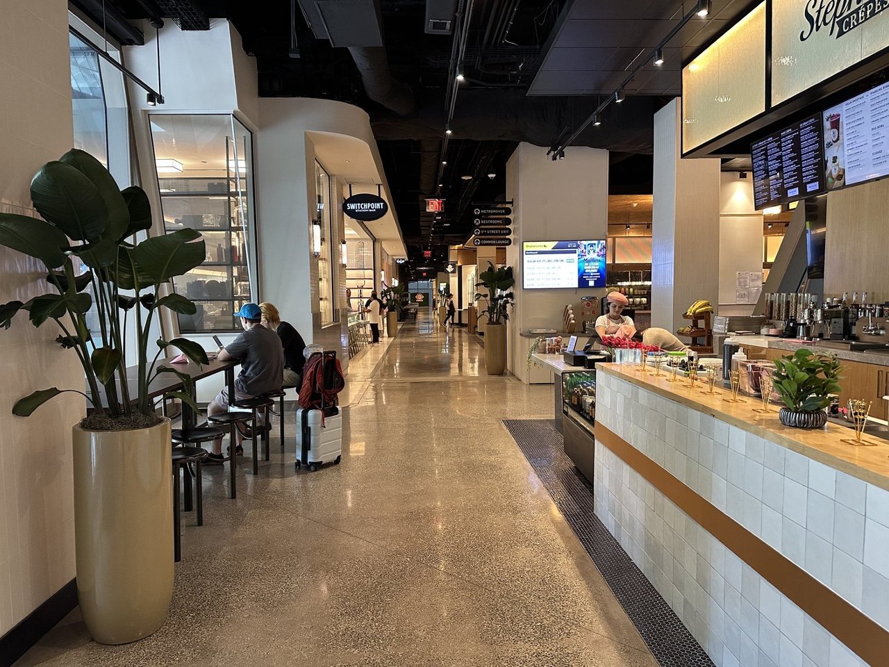 July 2025  Photos: Central Fare Food Hall at Brightline’s MiamiCentral Station