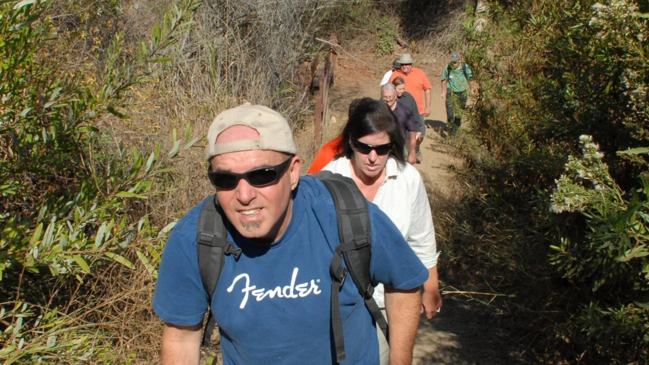 A guided nature walk in George F Canyon Nature Preserve in Rolling Hills Estates