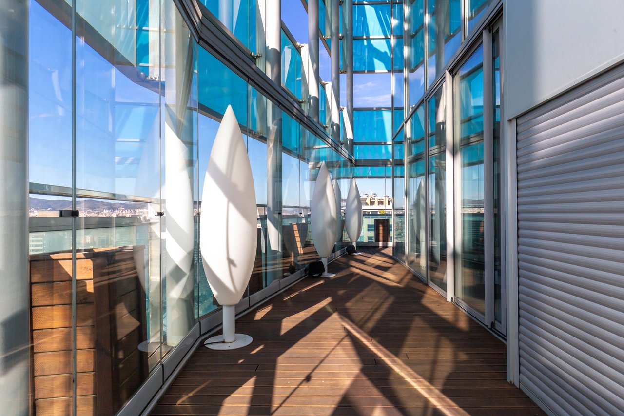 Luxury penthouse in Diagonal Mar, with views and pool 