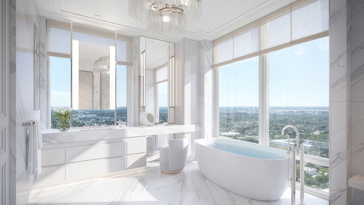 South Flagler House  interior bathroom 
