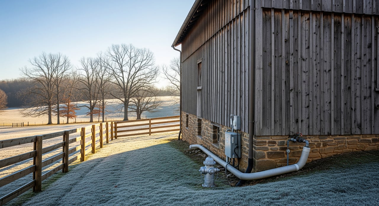 Winterizing Barns, Fences and Water Lines in Sparta
