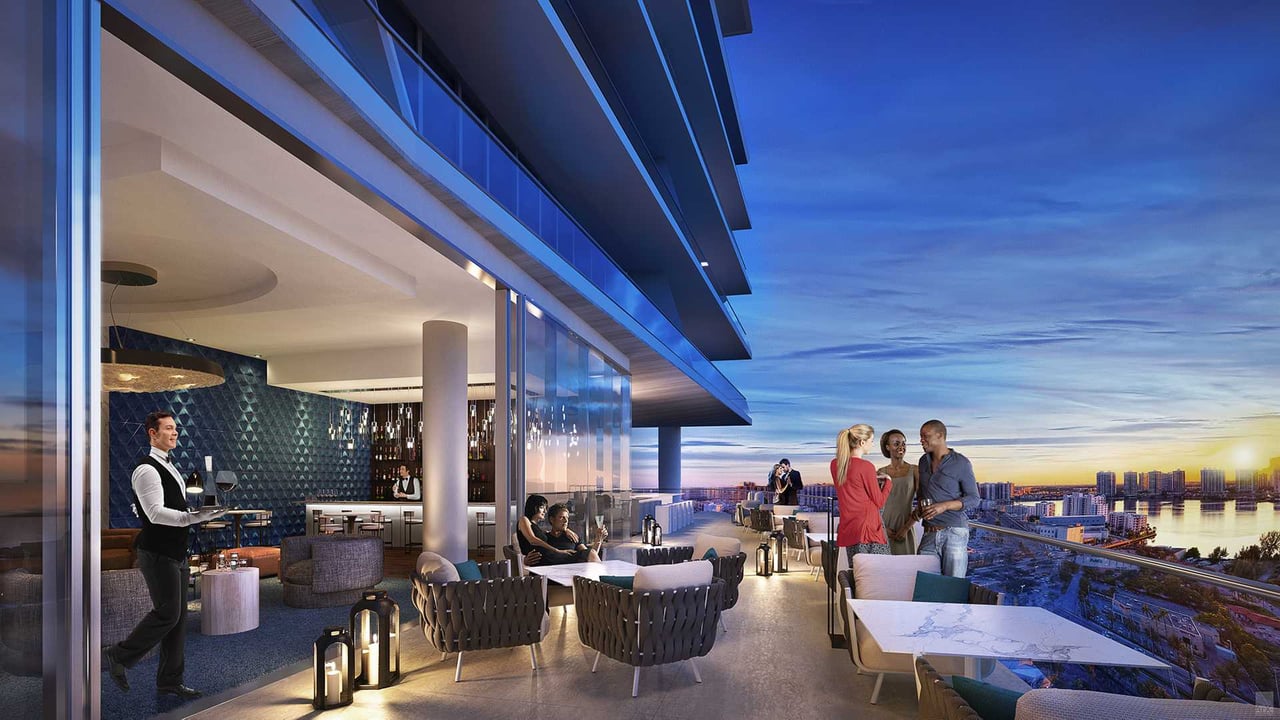 Turnberry Ocean Club sunset bar 