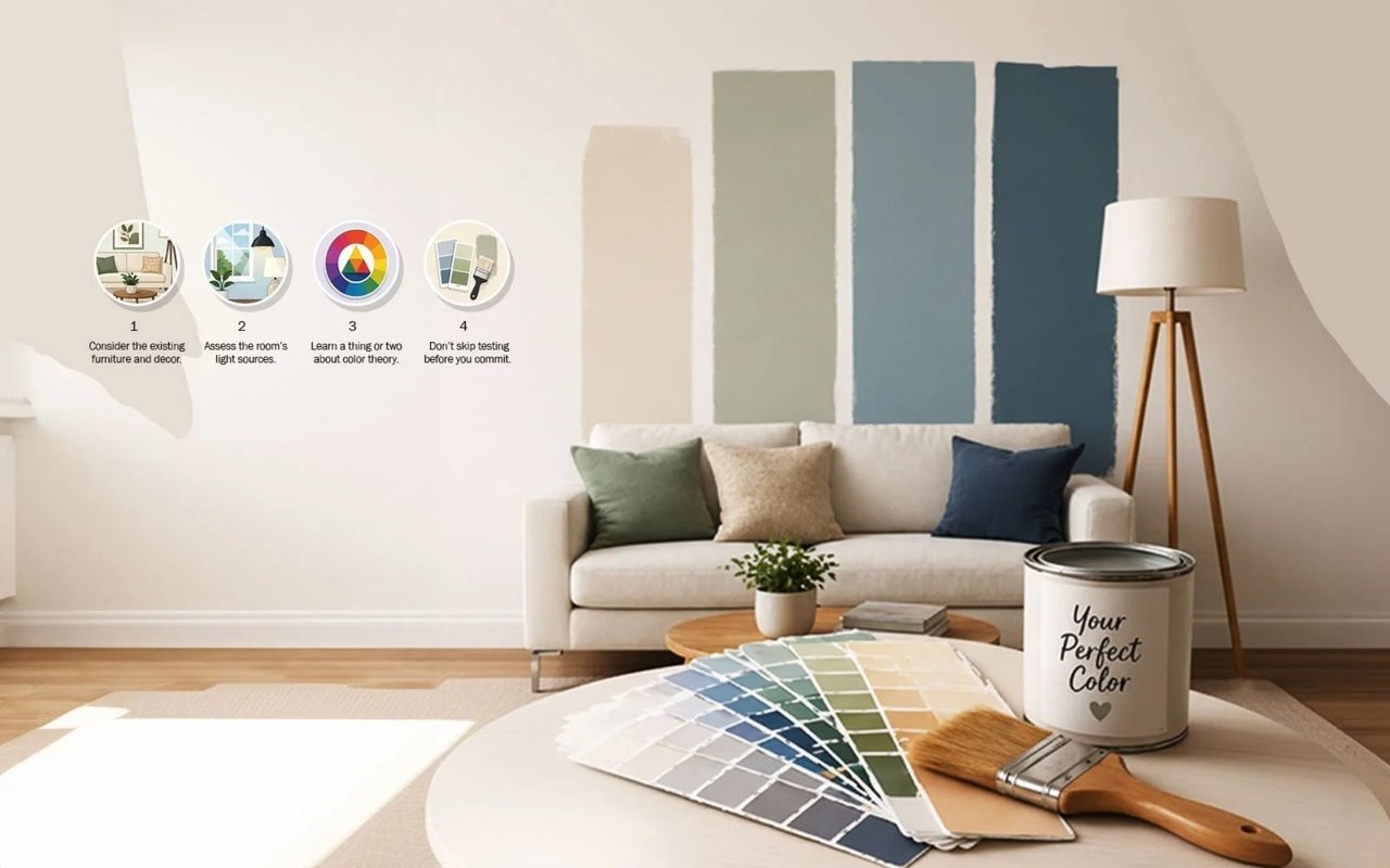 A Simple Guide To Choosing The Ideal Paint Color For Your Space