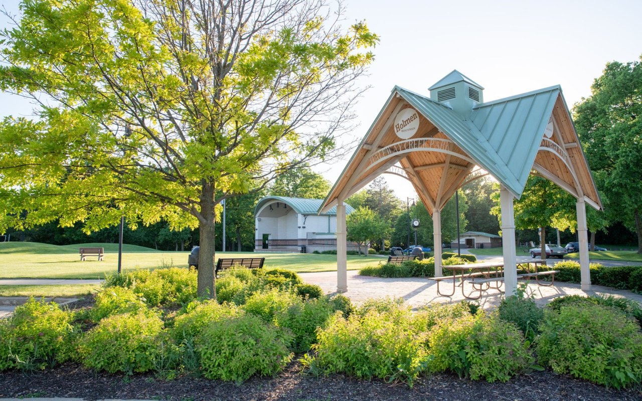 Beautiful park in Holmen, Wisconsin, featuring open green space, walking paths, and natural scenery, highlighting the town’s family-friendly outdoor recreation and community charm.