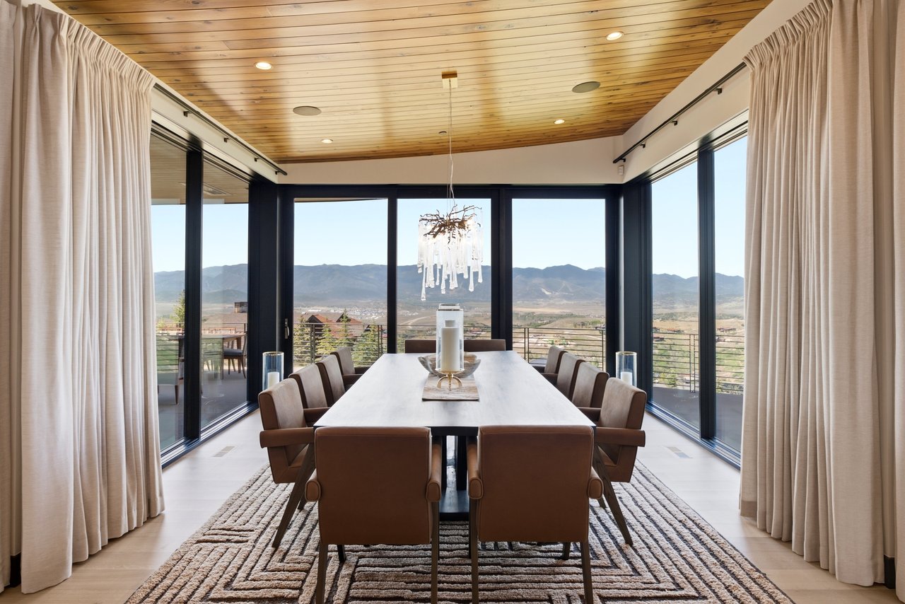 Top-of-Promontory Architectural Estate — Furnished & Turnkey - Front-Row Mountain Views