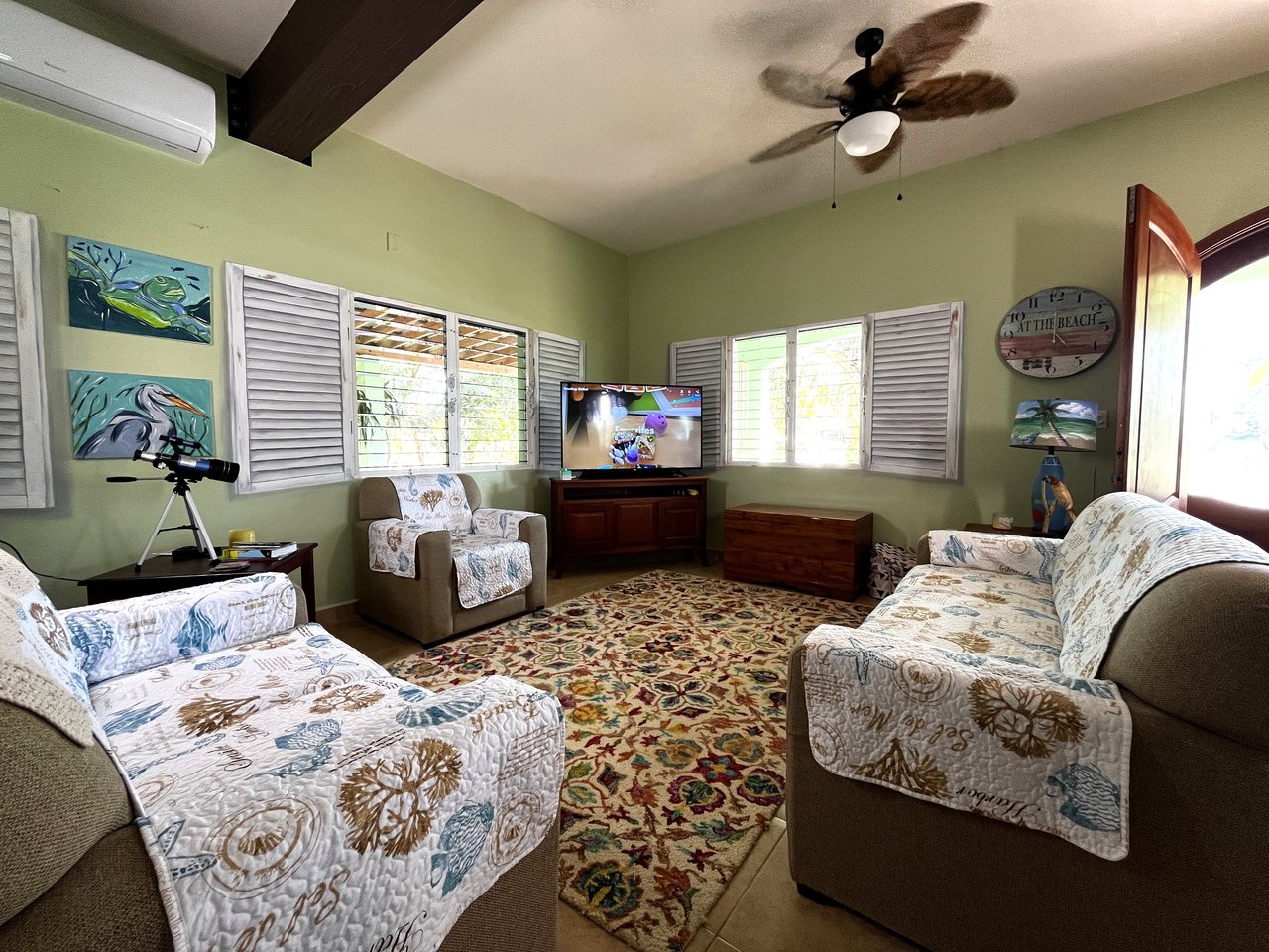 SeaView Fairway Villa | Golf-Front + Caribbean Sea Views in Consejo Shores