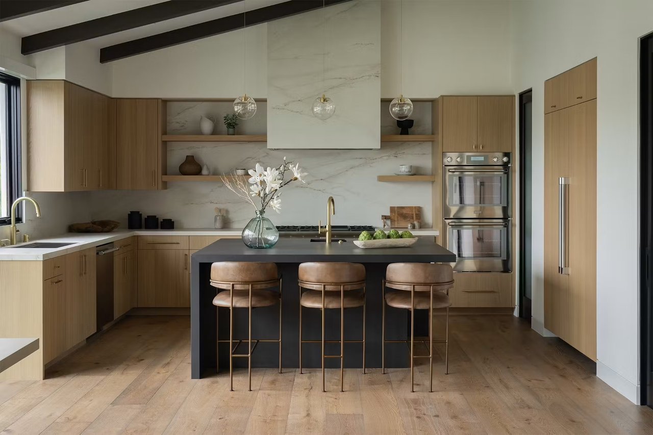 Newly remodeled luxury kitchen in a Newport Beach coastal home showing high-resale-value finishes