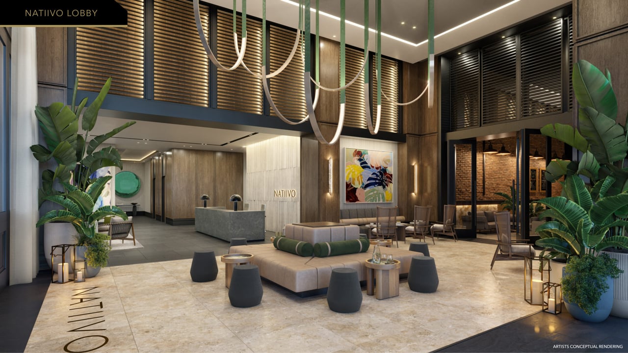 Natiivo Fort Lauderdale lobby