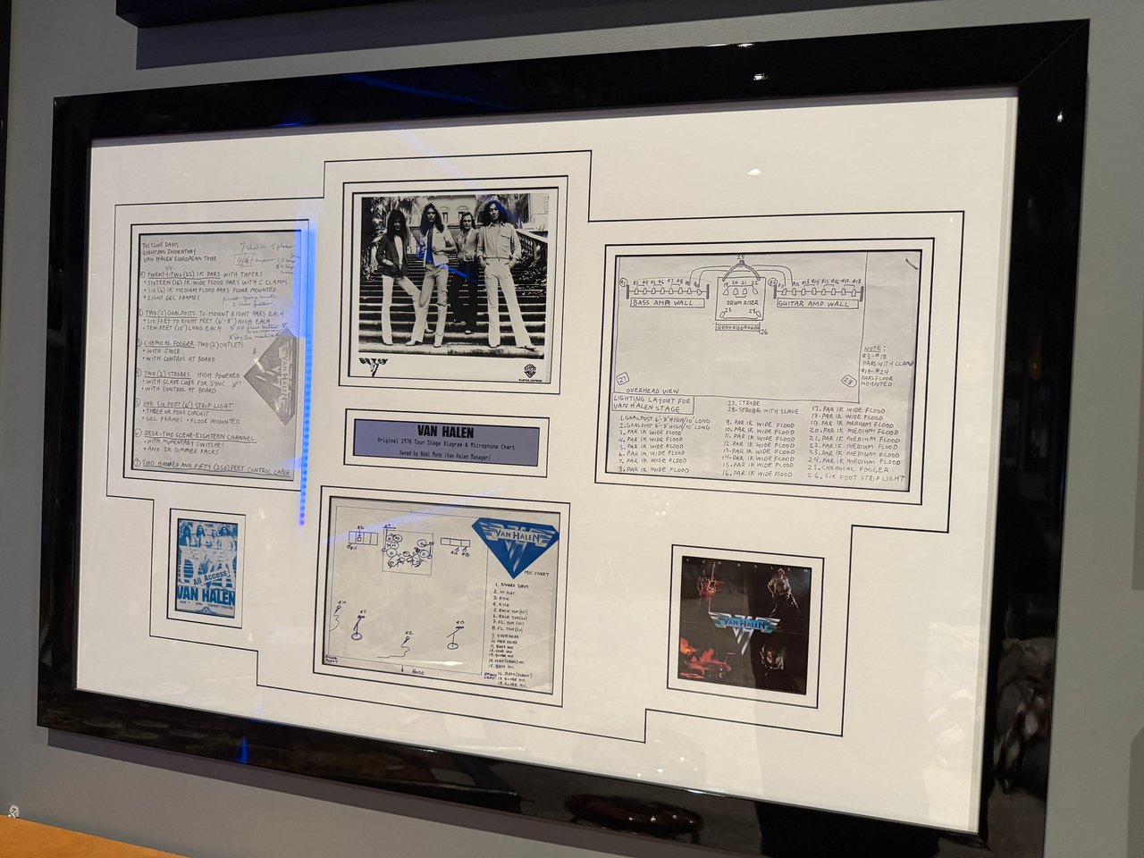 Collectors Corner - Vintage Original 1978 Hand Drawn Stage Set for Van Halen's 1st Tour - Wyatt Poindexter - The Agency Oklahoma 