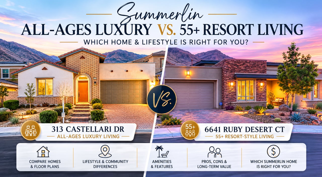 The Great Downsizing Dilemma: All-Ages Luxury vs. 55+ Resort Living in Summerlin