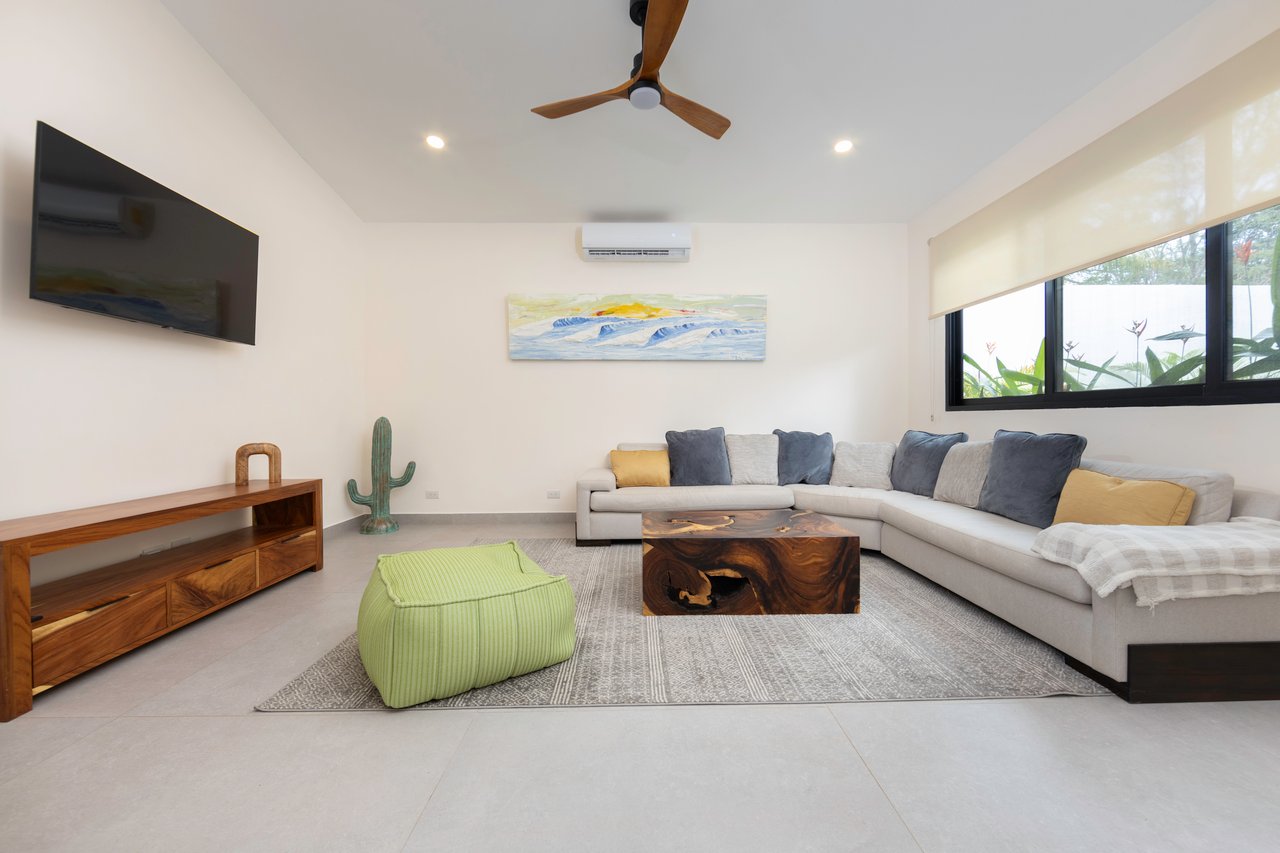 Casa Guacamaya Roja Lot B20 | Elegant 4-Bedroom Home with Pool & Outdoor Kitchen, Steps from Playa Grande Beach, Costa Rica