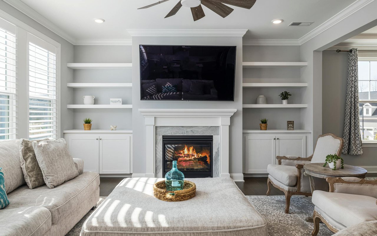 Adding Warmth with a Fireplace