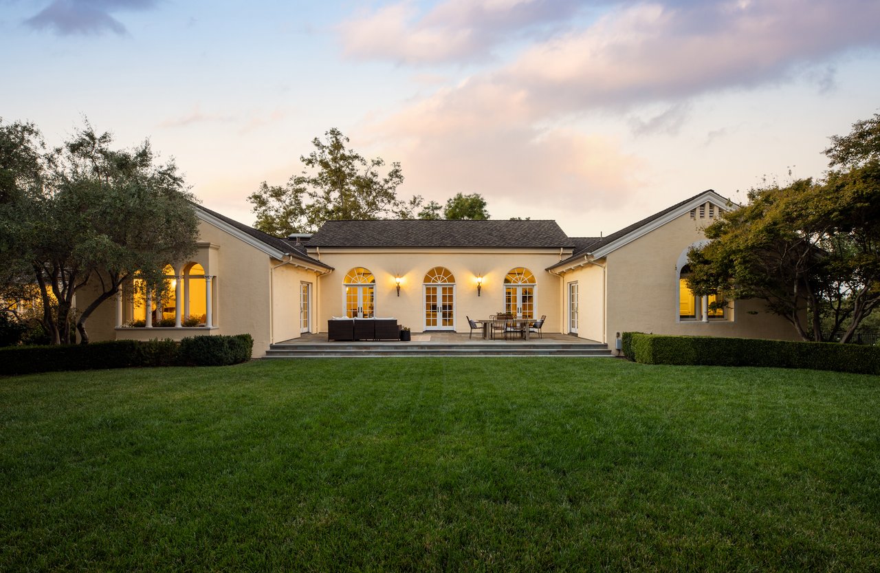 Lawn and patio space at 14120 Miranda Road Los Altos Hills CA