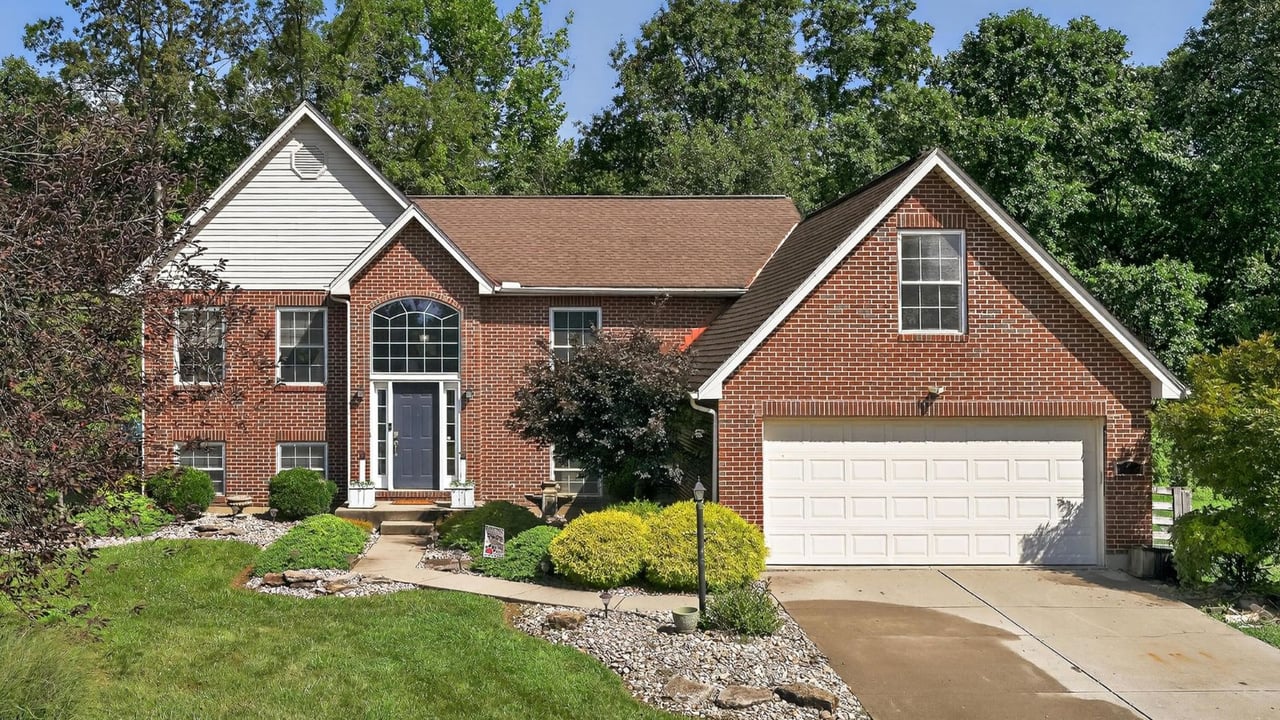 Beautiful  two-story brick home purchased by a client in Alexandria, Kentucky