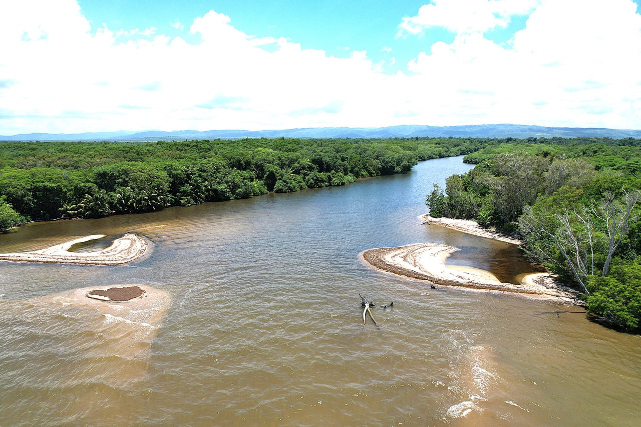 The Nelly Creek ecotourism gateway at Mullins River, coastal Belize.