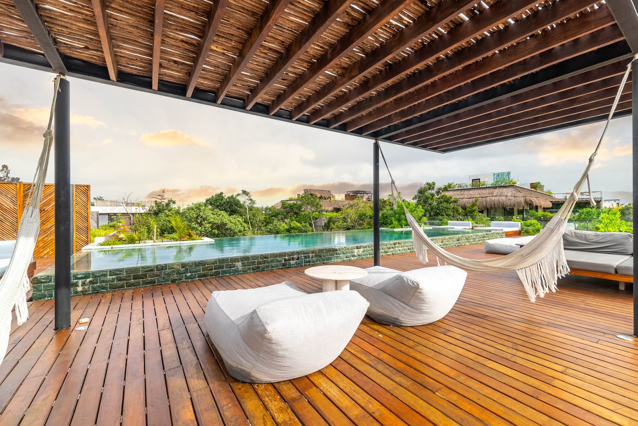 Luxury Furnished Studio with Rooftop & Pool | Miraluna Aldea Zama