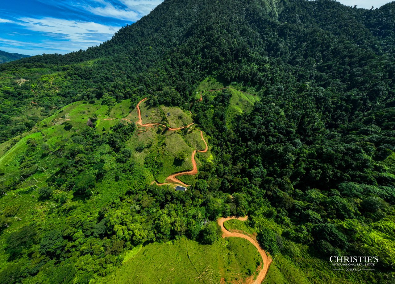 Sanctuary on Love’s Farm | 90ft Private Waterfall + Helipad | An Extraordinary 75-Acre Private Estate in Costa Rica’s South Pacific 